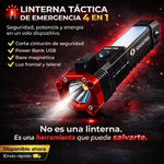 Linterna recargable multifuncional 4 en 1